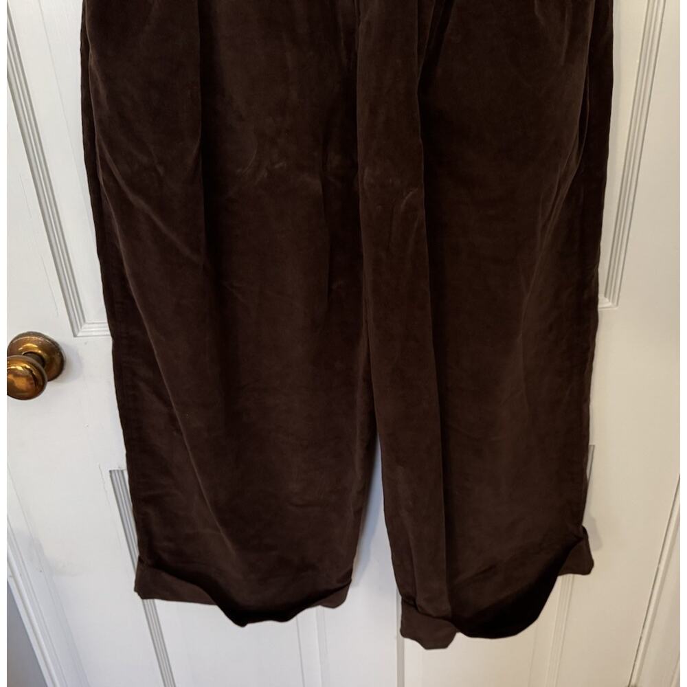 NWT Album Di Famiglia Velvet Bragoni Trousers Pants Coffee - S - Picture 9 of 14